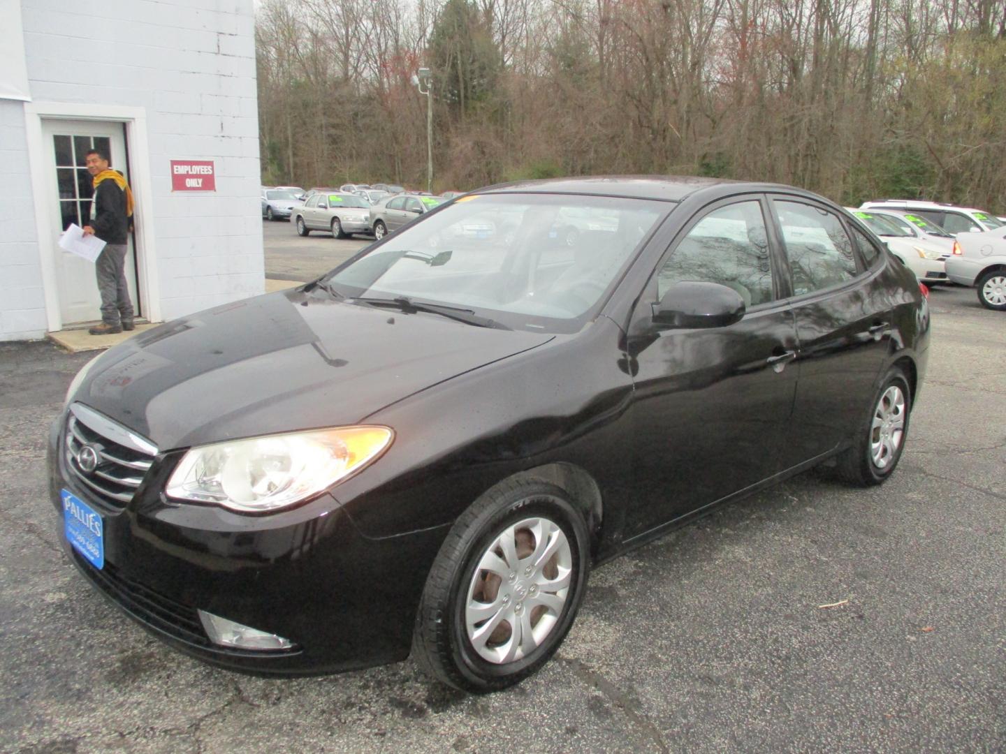 2010 BLACK Hyundai Elantra (KMHDU4AD0AU) with an 2.0L L4 DOHC 16V engine, AUTOMATIC transmission, located at 540a Delsea Drive, Sewell, NJ, 08080, (856) 589-6888, 39.752560, -75.111206 - Photo#1